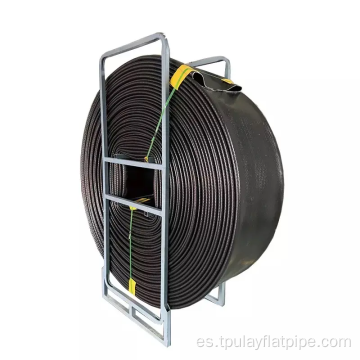 Riego de poliuretano de tpu flexible layflat line manguera plana